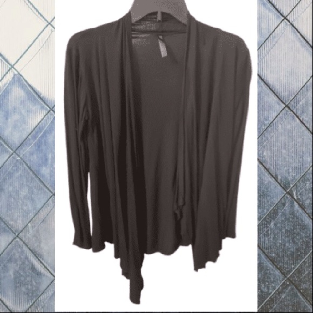 Black Waterfall Cardigan